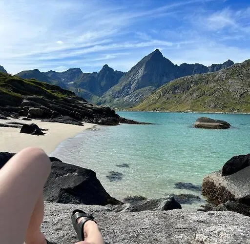 Lofoten Fjord - Kvalvika Beach&ryten Leilighet *