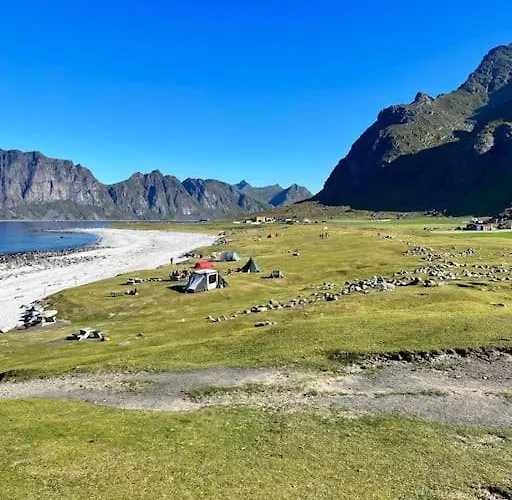 Leilighet Lofoten Fjord - Kvalvika Beach&ryten *